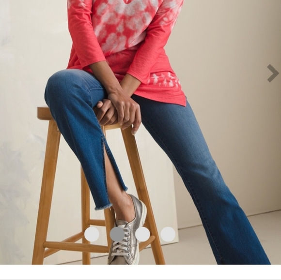 NWT Chico's pull on slim boot jeans size 1 (8R) - Picture 3 of 4